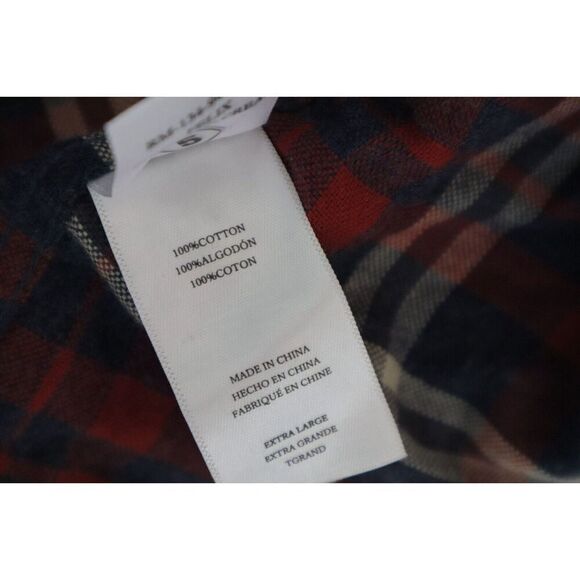 Rails Men’s Sz XL Navy/Red/Cream Felix Plaid Button-Down Flannel L/S Shirt - Picture 8 of 12